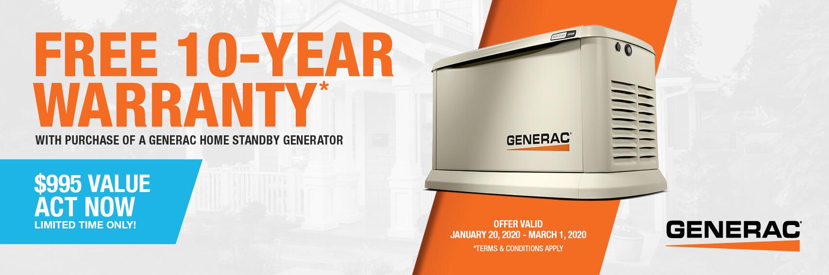Homestandby Generator Deal | Warranty Offer | Generac Dealer | Ellensburg, WA